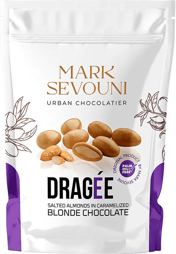 Dragee with almonds "Mark Sevouni Blonde Chocolate" 150g

