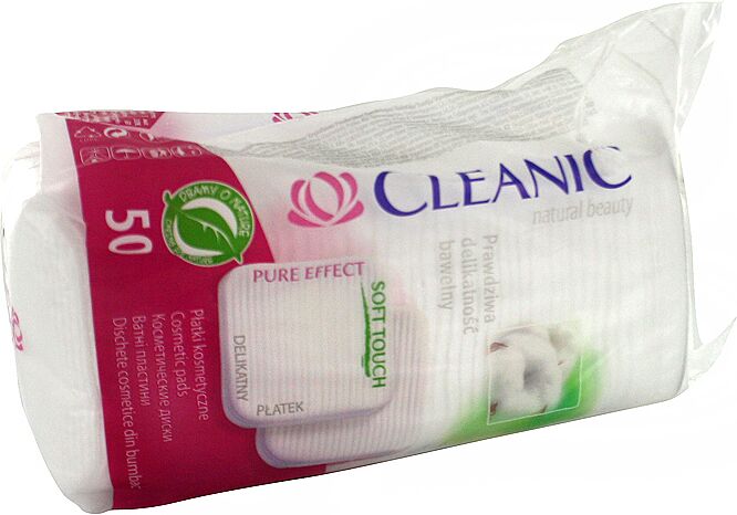 Cotton pads "Cleanic Natural Beauty" 50pcs