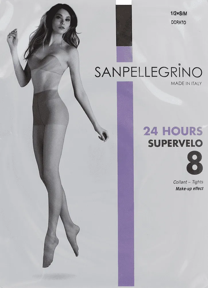 Beige tights "Sanpellegrino Supervelo Dorato 8 Den N1/2"
