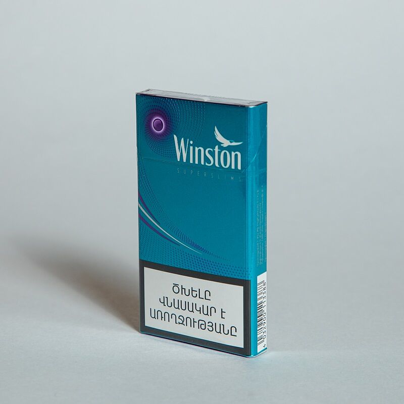 Сигареты "Winston Super Slims Impulse Purple" 