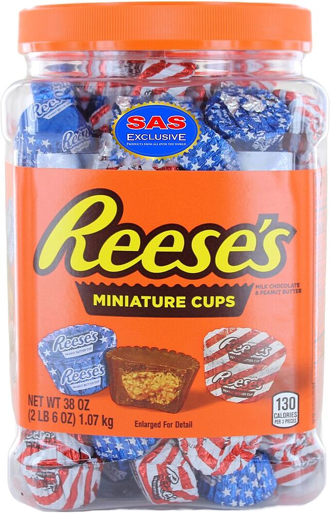 Շոկոլադե կոնֆետներ «Reese`s Miniatures Cups» 1.07կգ
