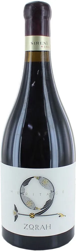 Red wine "Zorah Heritage Sireni" 0.75l
