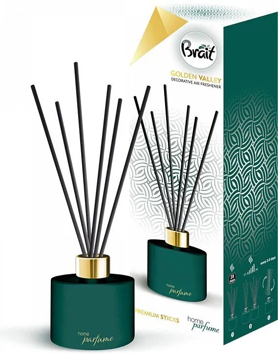 Air freshener & rattan sticks "Brait Golden Valley" 100ml
