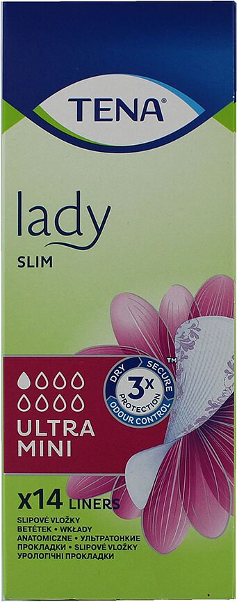 Daily pantyliners "Tena Lady Slim Ultra Mini" 14 pcs
