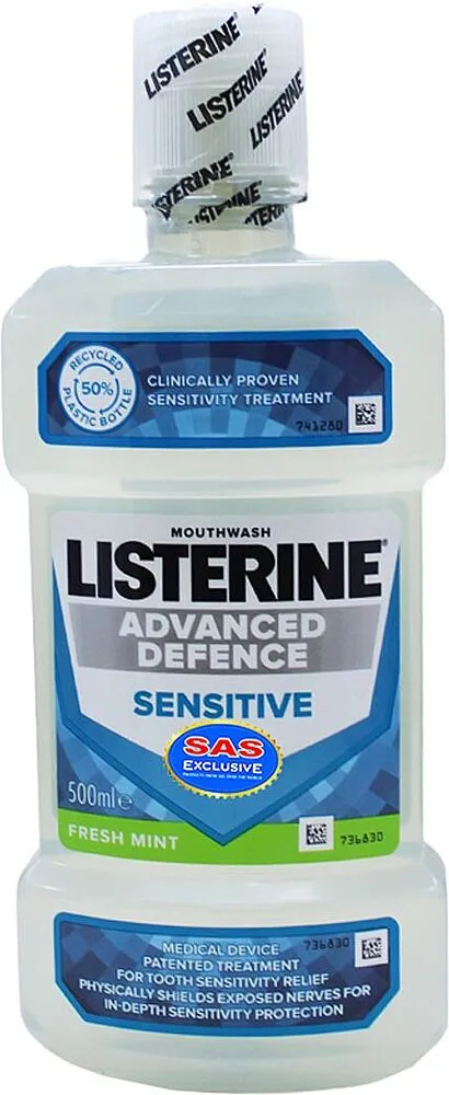 Mouth rinse "Listerine Sensitive" 500ml