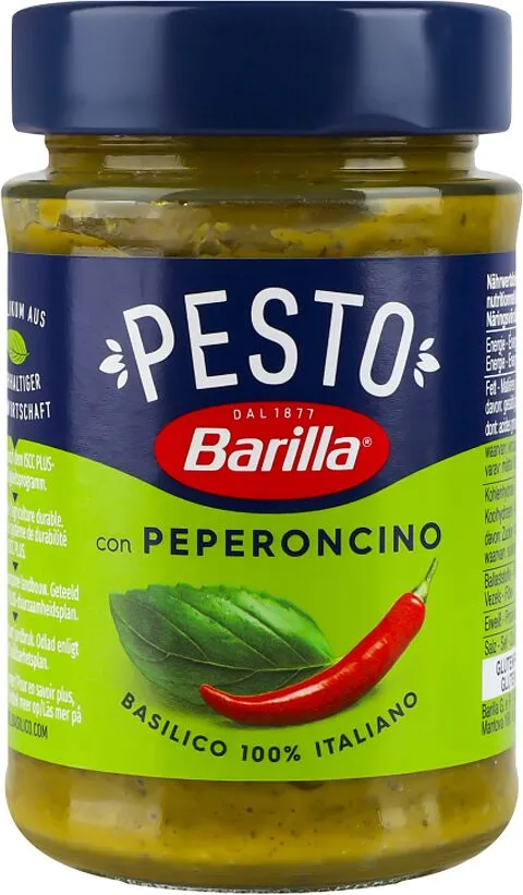 Pesto sauce "Barilla Pesto Basilico Peperoncino" 195g