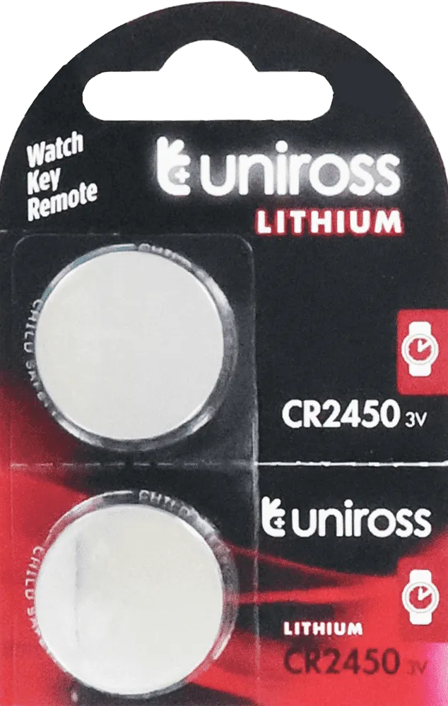 Lithium battery "Uniross CR2450" 1 pcs
