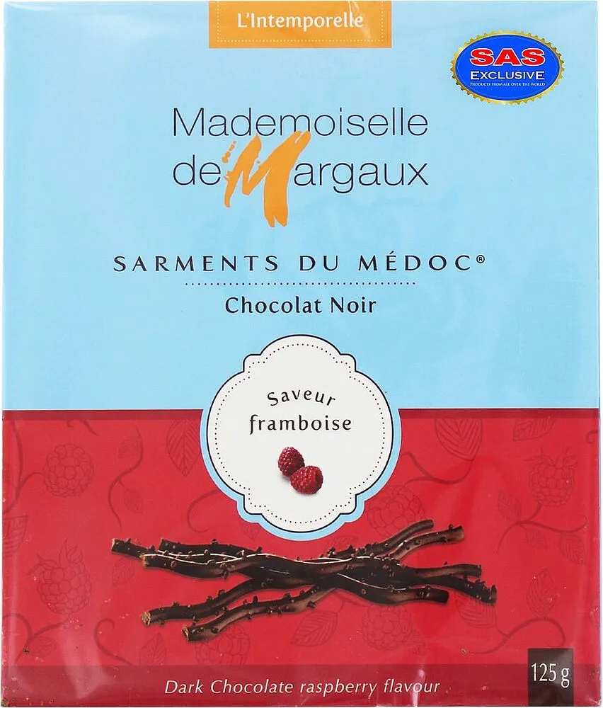 Chocolate candies with raspberry flavor "Mademoiselle de Margaux" 125g
