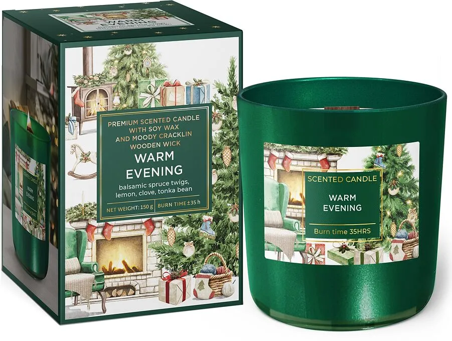 Aromatic candle "Aura Warm Evening" 150g
