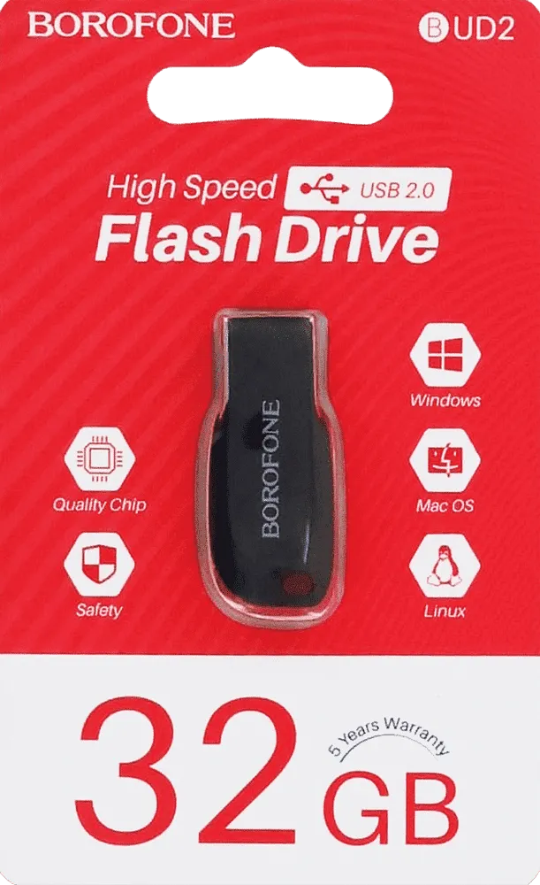 Ֆլեշ-կրիչ «Borofone 32GB BUD2»
