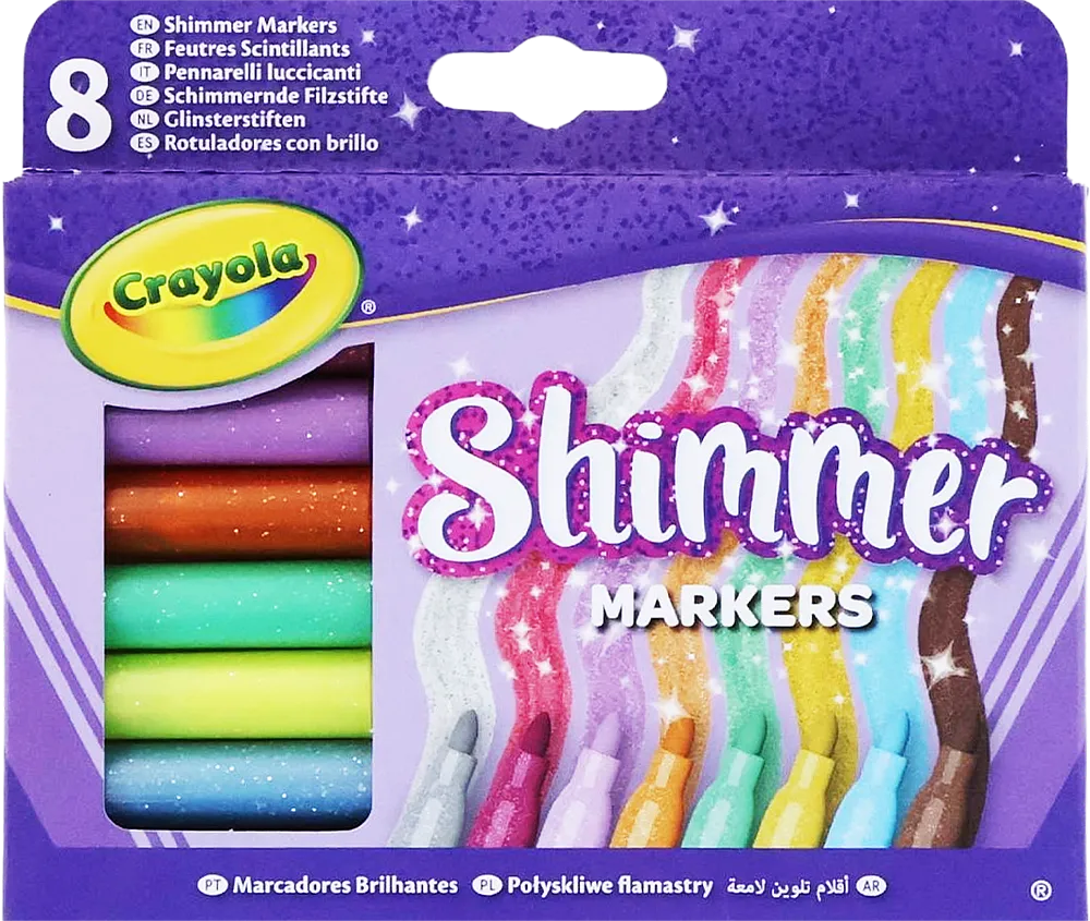 Colour markers "Crayola Shimmer" 8 pcs
