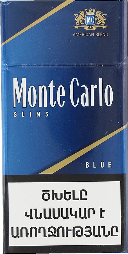 Cigarettes "Monte Carlo Blue Slims"