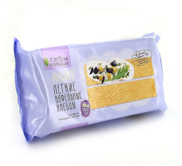 Crispbreads with grape seed extract "Khlebtsi Molodci" 70g