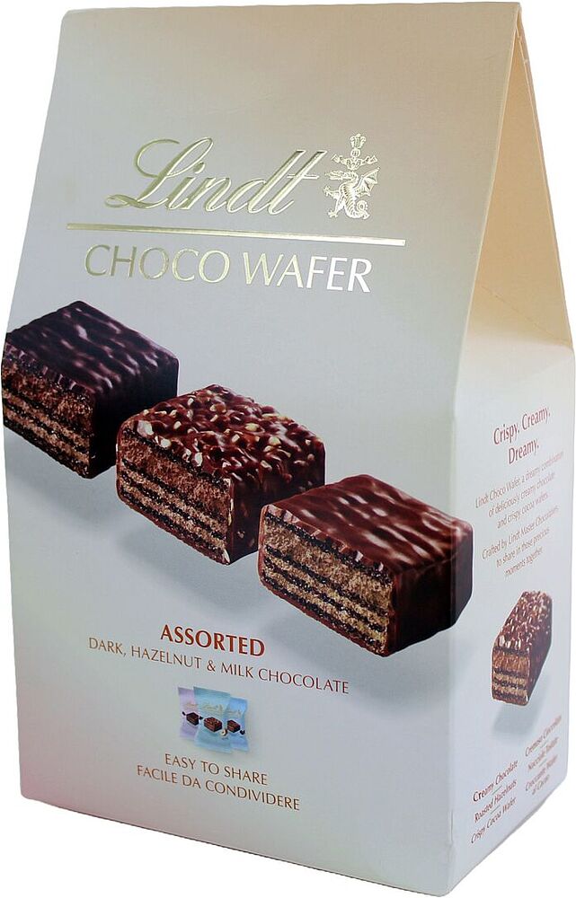 Վաֆլի շոկոլադապատ «Lindt Choco Wafer» 138գ
