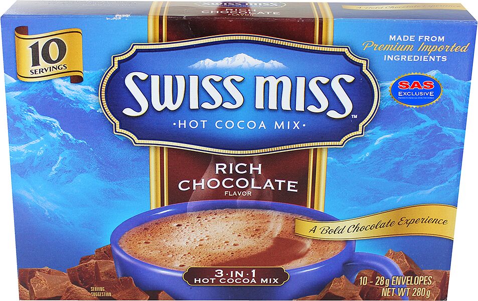 Կակաոյով ըմպելիք լուծվող «Swiss Miss Rich Chocolate» 280գ