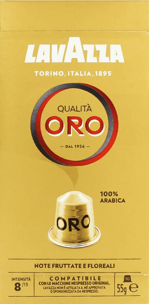 Coffee capsules "Lavazza Qualita Oro" 10pcs, 55g
