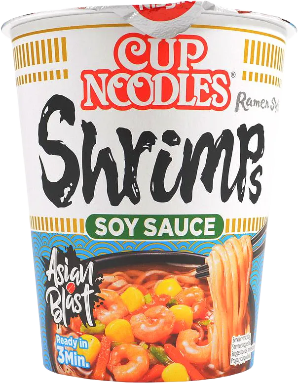 Shrimp noodles "Nissin" 65g 
