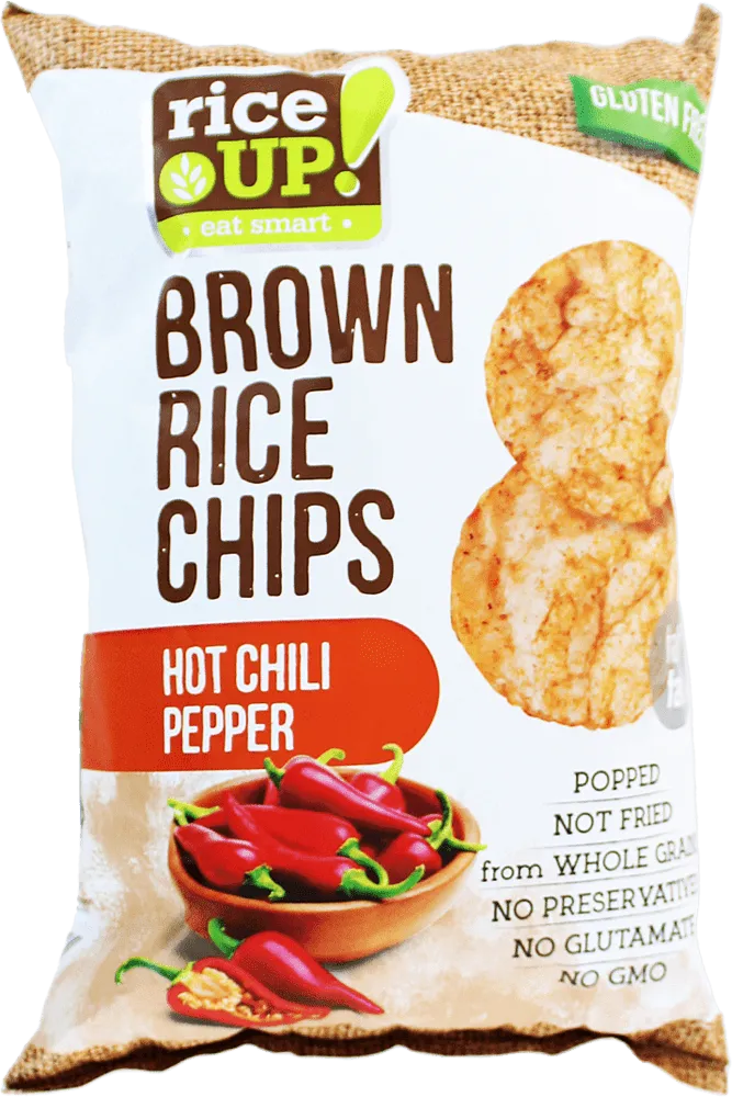 Chips with hot chili pepper "Rice Up" 60g 