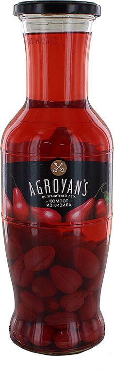 Compote "Agroyan's" 1.050l Cornelian cherry