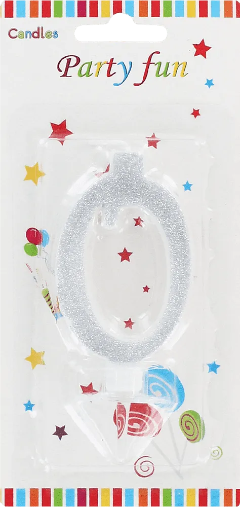 Birthday candle "Party Fun" N0
