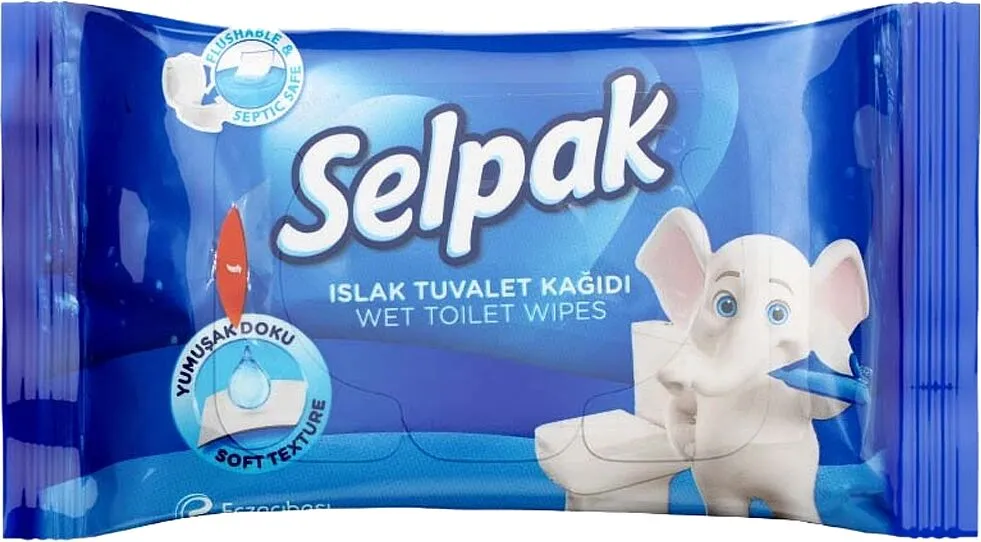 Անձեռոցիկներ խոնավ «Selpak» 42հատ
