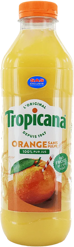 Հյութ նարնջի «Tropicana Orange Sans Pulpe» 1լ