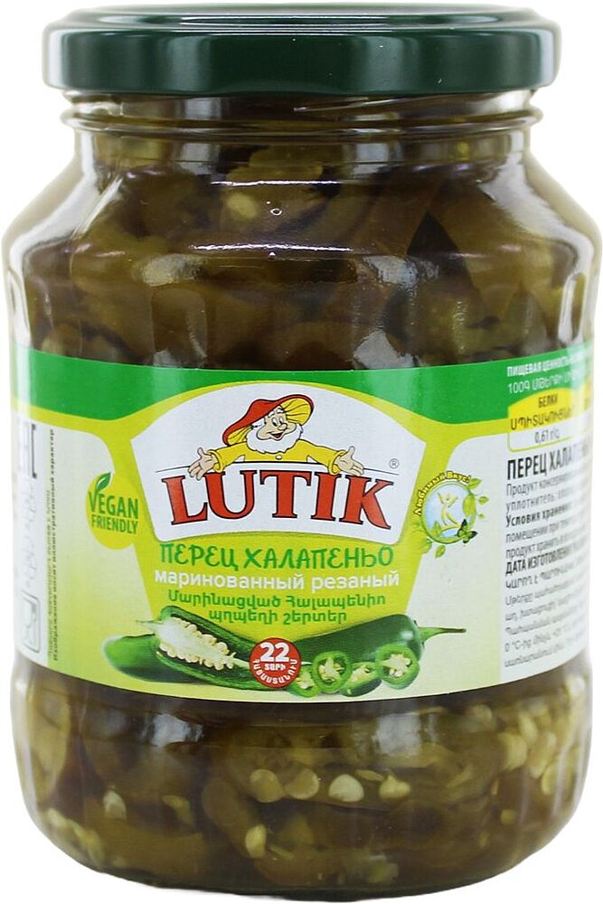 Pickled jalapeno "Lutik" 340g
