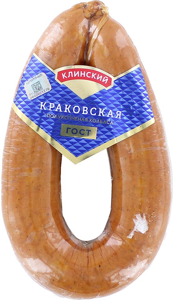 Semi smoked krakow sausage "Klinskiy" 380g
