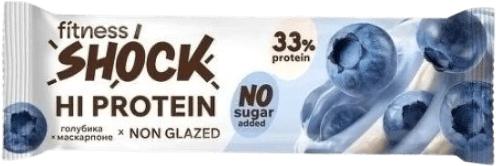 Protein stick with blueberry & mascarpone flavor "Fitness Shock  Hi protein" 60g
