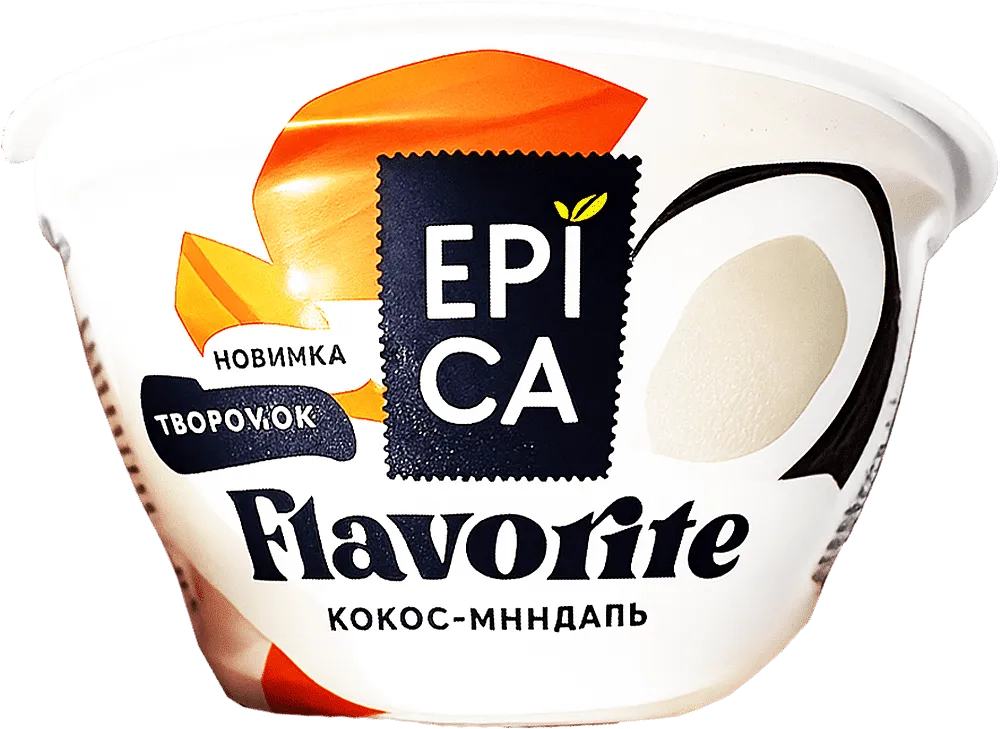 Curd dessert with coconut & almonds "Epica Flavorite" 130g
