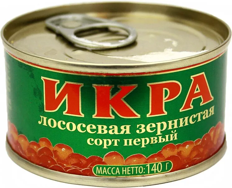 Ձկնկիթ  կարմիր «Santa Ukraine» 140գ 