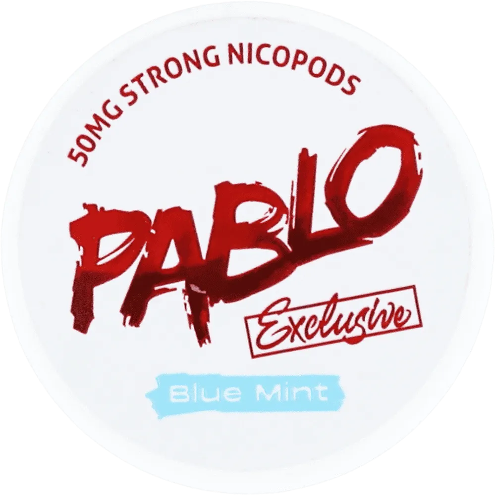 Nicotine mint flavored pouches "Pablo Exclusive Blue Mint" 50mg
