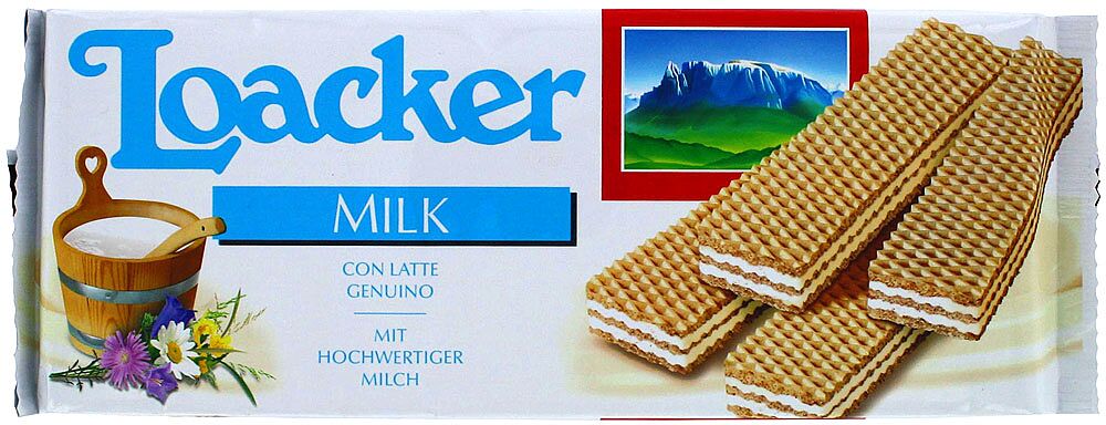 Wafer with milk filling 