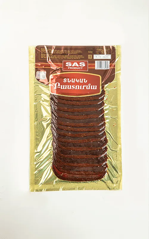 Բաստուրմա տնական, կտրտած «SAS Product» 100գ