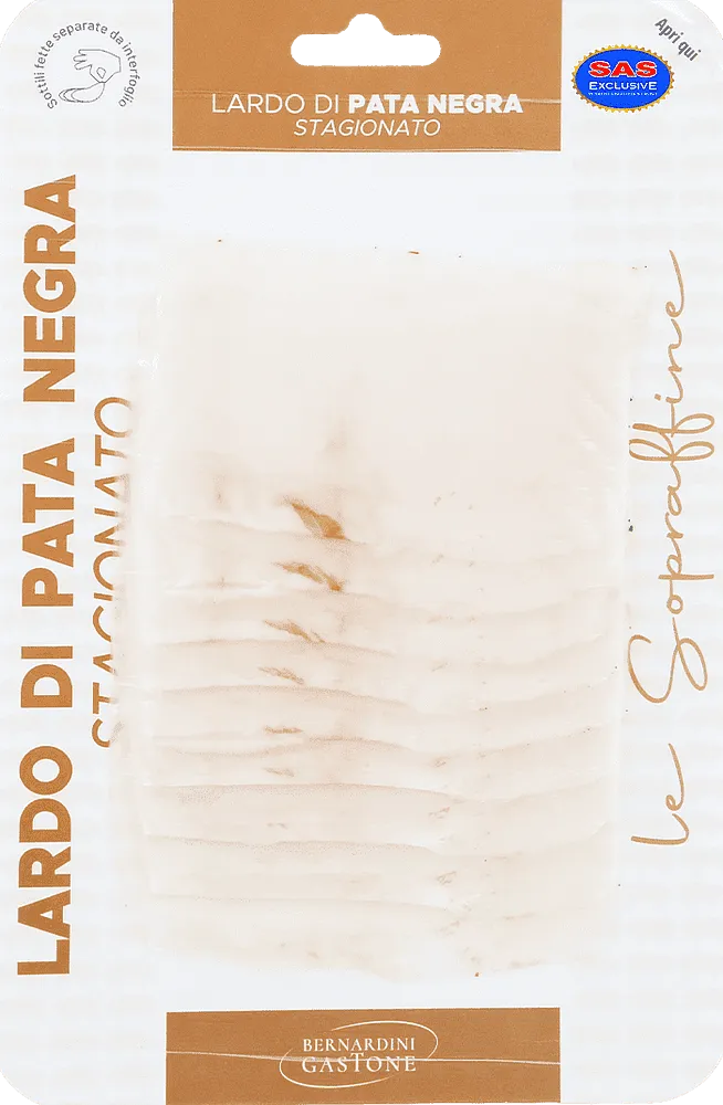 Խոզի սալ համեմունքներով «Bernardini Gastone Lardo Di Pata Negra Stagionato» 0.070կգ