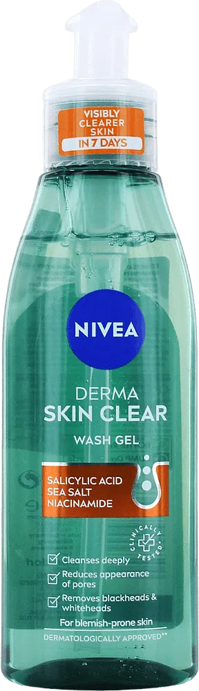 Դեմքի գել «Nivea Derma Skin Clear» 150մլ