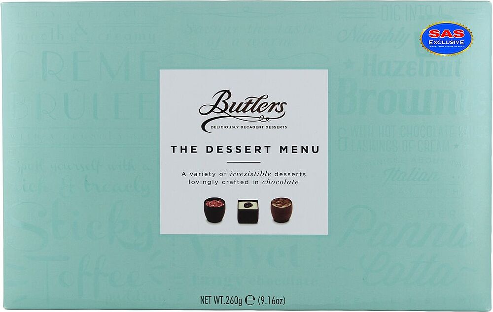 Շոկոլադե կոնֆետների հավաքածու «Butlers Dessert Menu» 260գ
