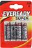 Batteries "Eveready Super Heavy Duty  AA" 4pcs