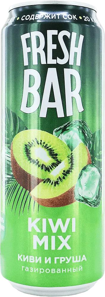 Non alcoholic drink with kiwi & pear flavor "Fresh Bar Kiwi Mix" 0․45l

