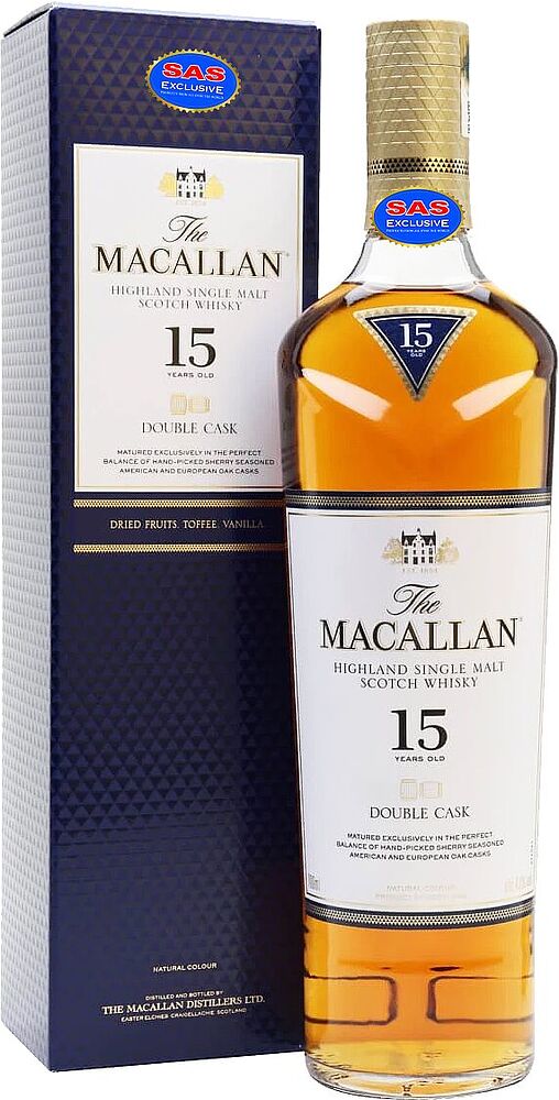 Whiskey "Macallan 15" 0.7l    