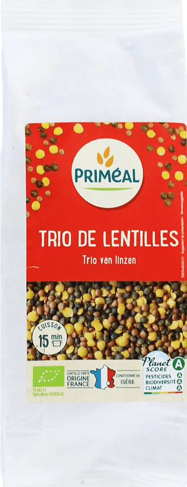 Lentil mix "Primeal Trio De Lentilles" 500g