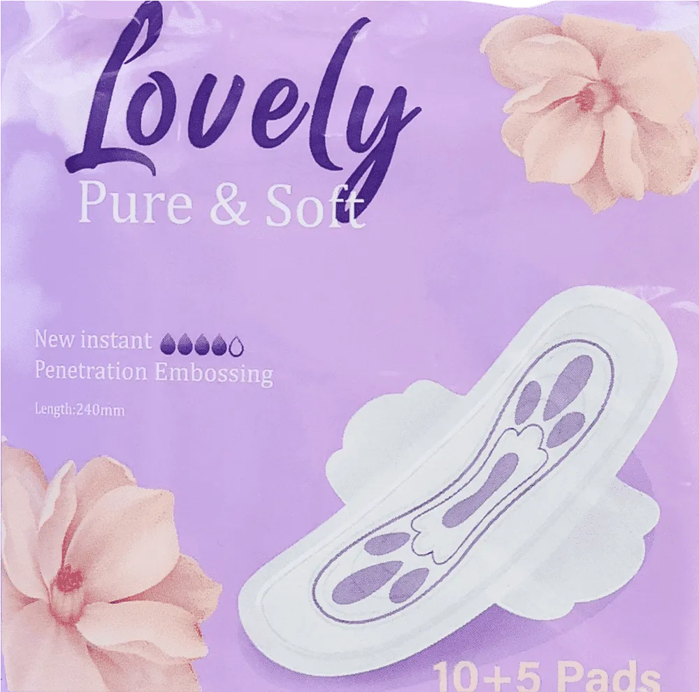 Sanitary towels "Lovely Pure & Soft" 10 pcs+5 pcs

