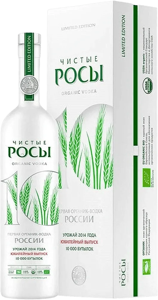 Vodka "Chistie Rosi Organic Limited edition" 0.7l