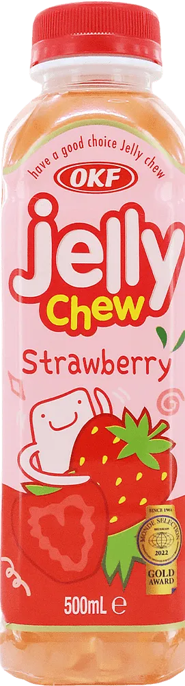 Ըմպելիք ելակի «OKF Jelly Chew Strawberry» 500մլ