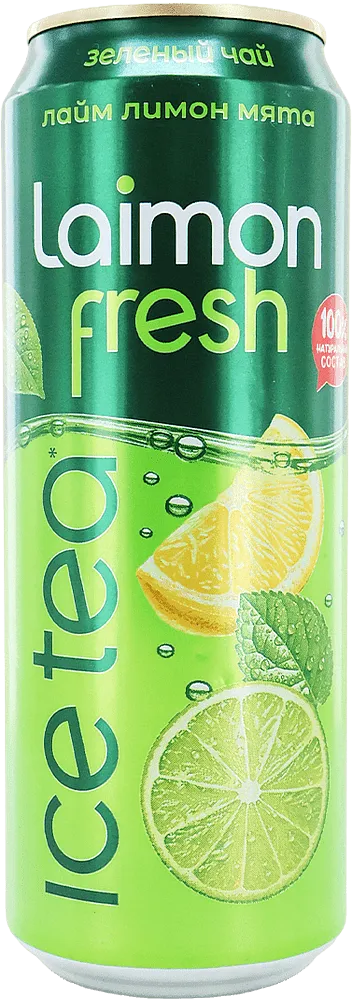 Սառը թեյ կիտրոնի, լայմի և անանուխի «Laimon Fresh Лайм Лимон Мята» 0.45լ
