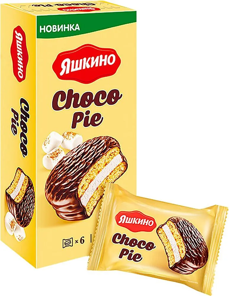 Cookies coated with chocolate "Yashkino Choco Pie" 180g
