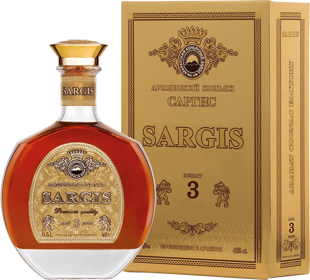 Cognac "Sargis 3*" 0.5l
