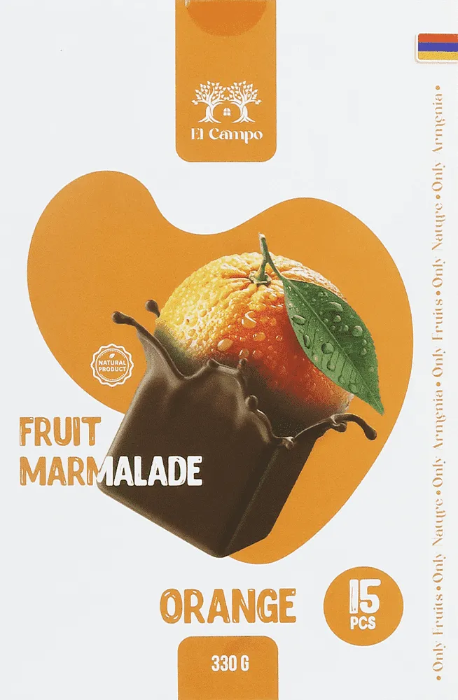 Մարմելադ նարնջի ջնարակապատ «El Campo Orange» 330գ