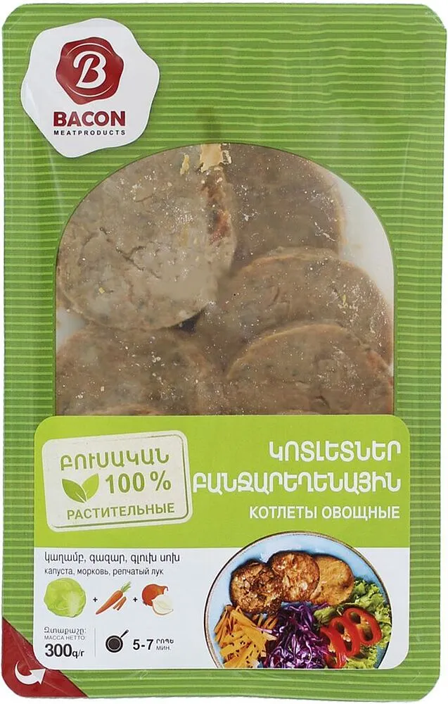 Vegetable cutlets "Bacon" 300g
