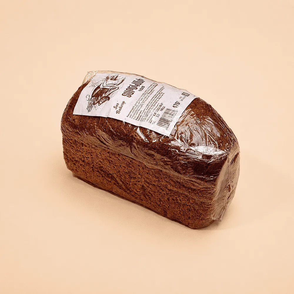 Հաց տարեկանի բոքոն, կտրատած «SAS Bakery» 470գ